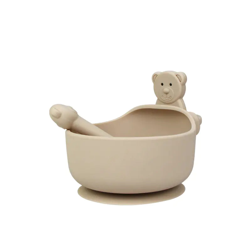 Food-Safe Silicone Baby Feeding Set (3-Piece)