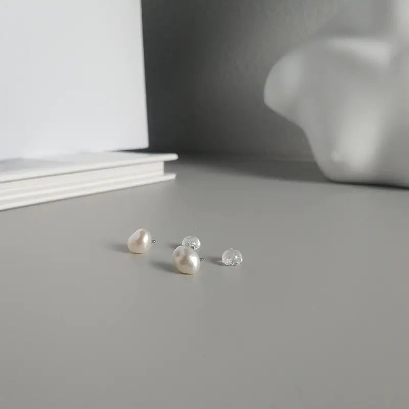 S925 Silver Baroque Pearl Earrings
