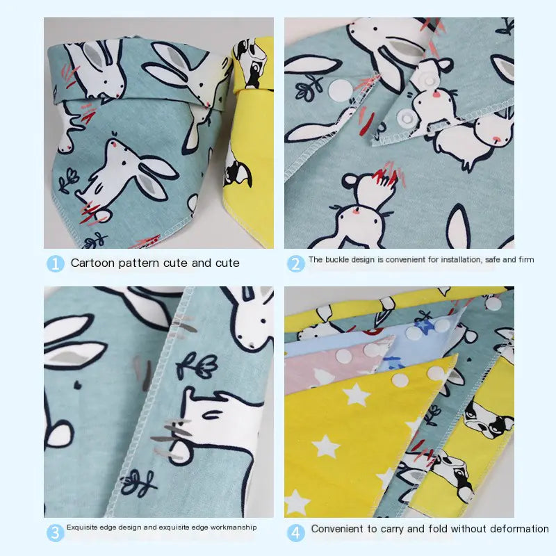 Dual-Sided Toddler Scarf Bib